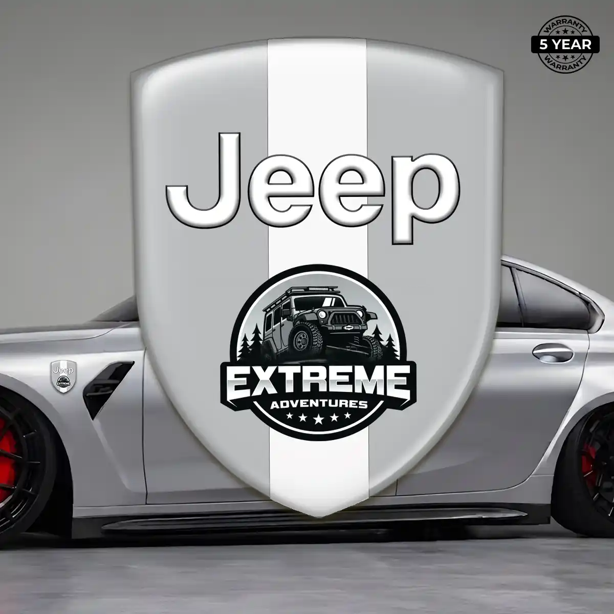 Jeep Gel Emblem Sticker Exclusive Series