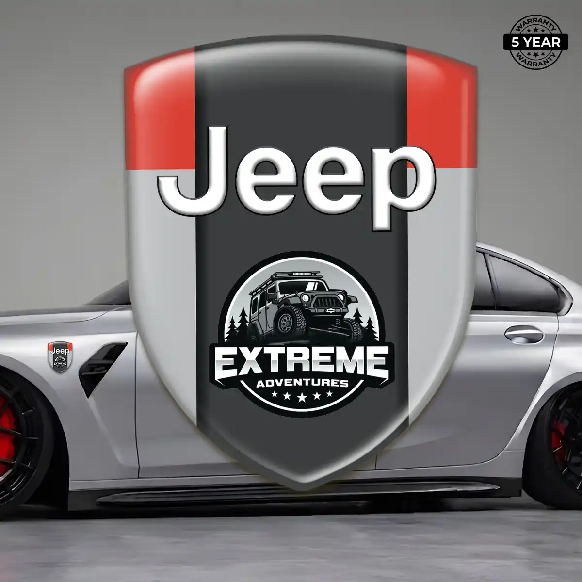 Jeep Gel Emblem Sticker Interior Elegance