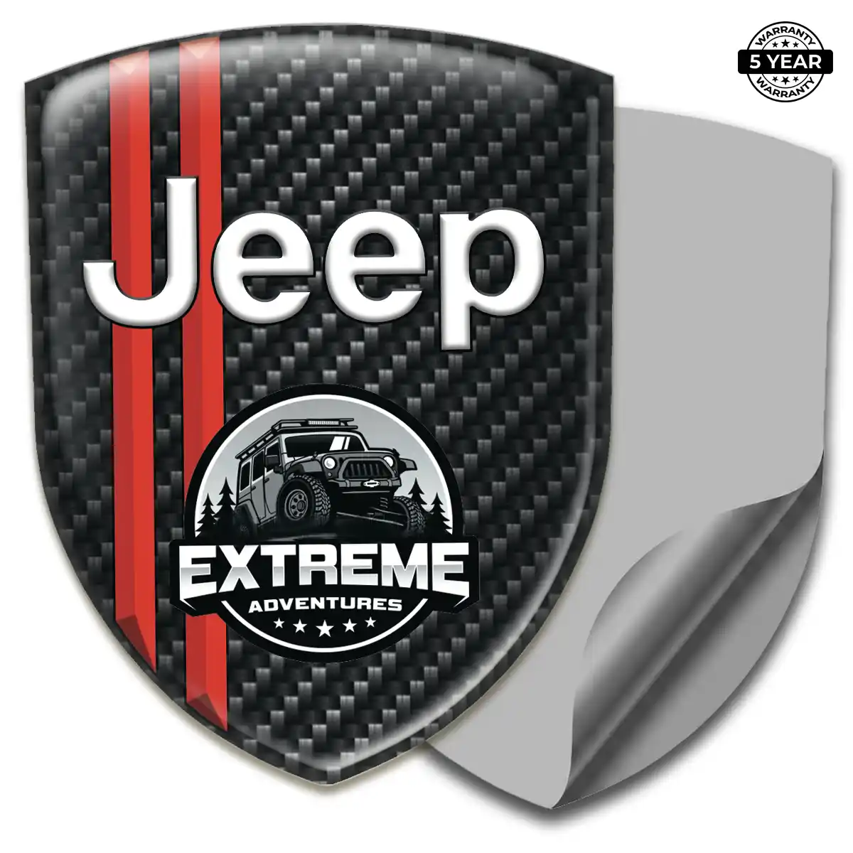 Jeep Gel Emblem Sticker Interior Luxe