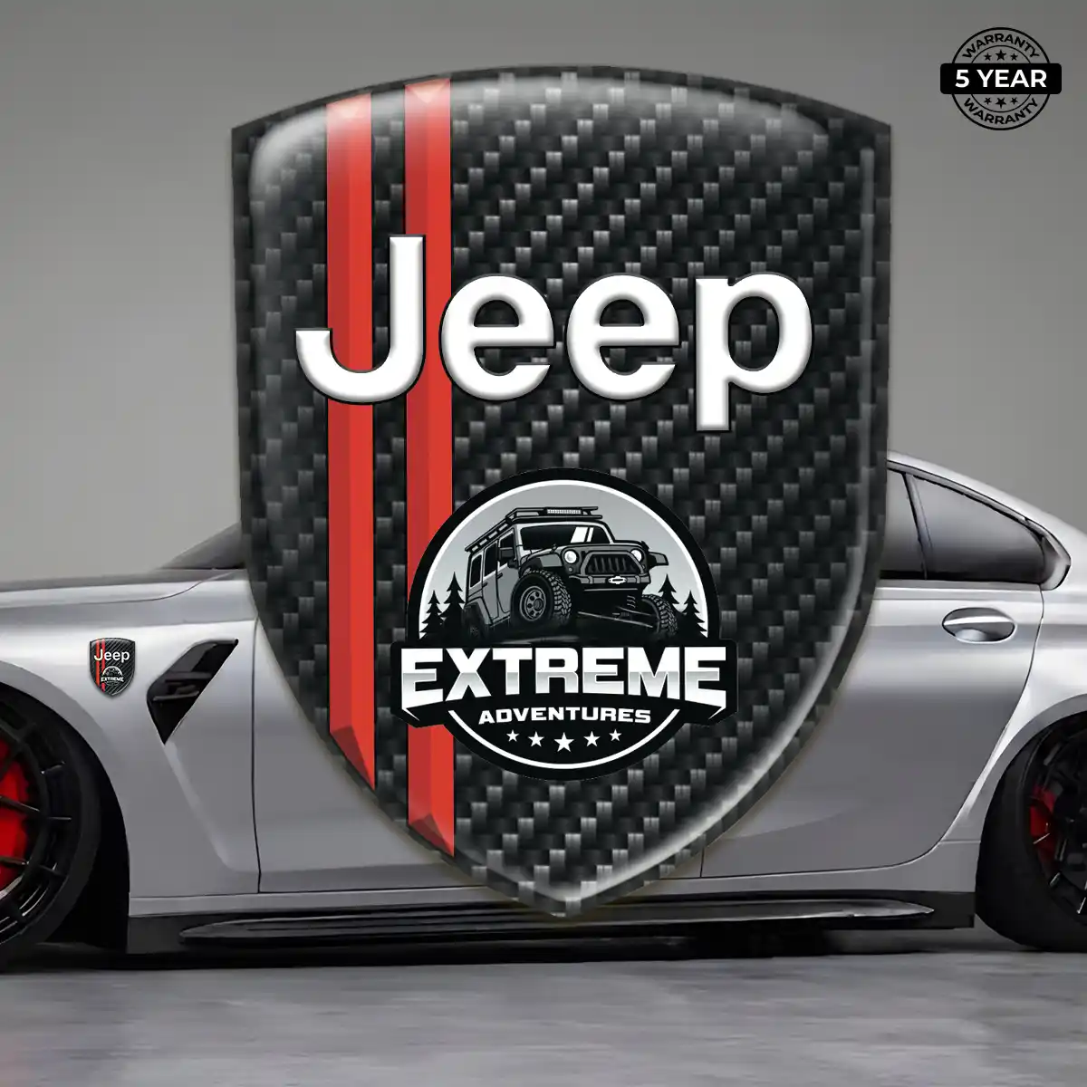 Jeep Gel Emblem Sticker Interior Luxe