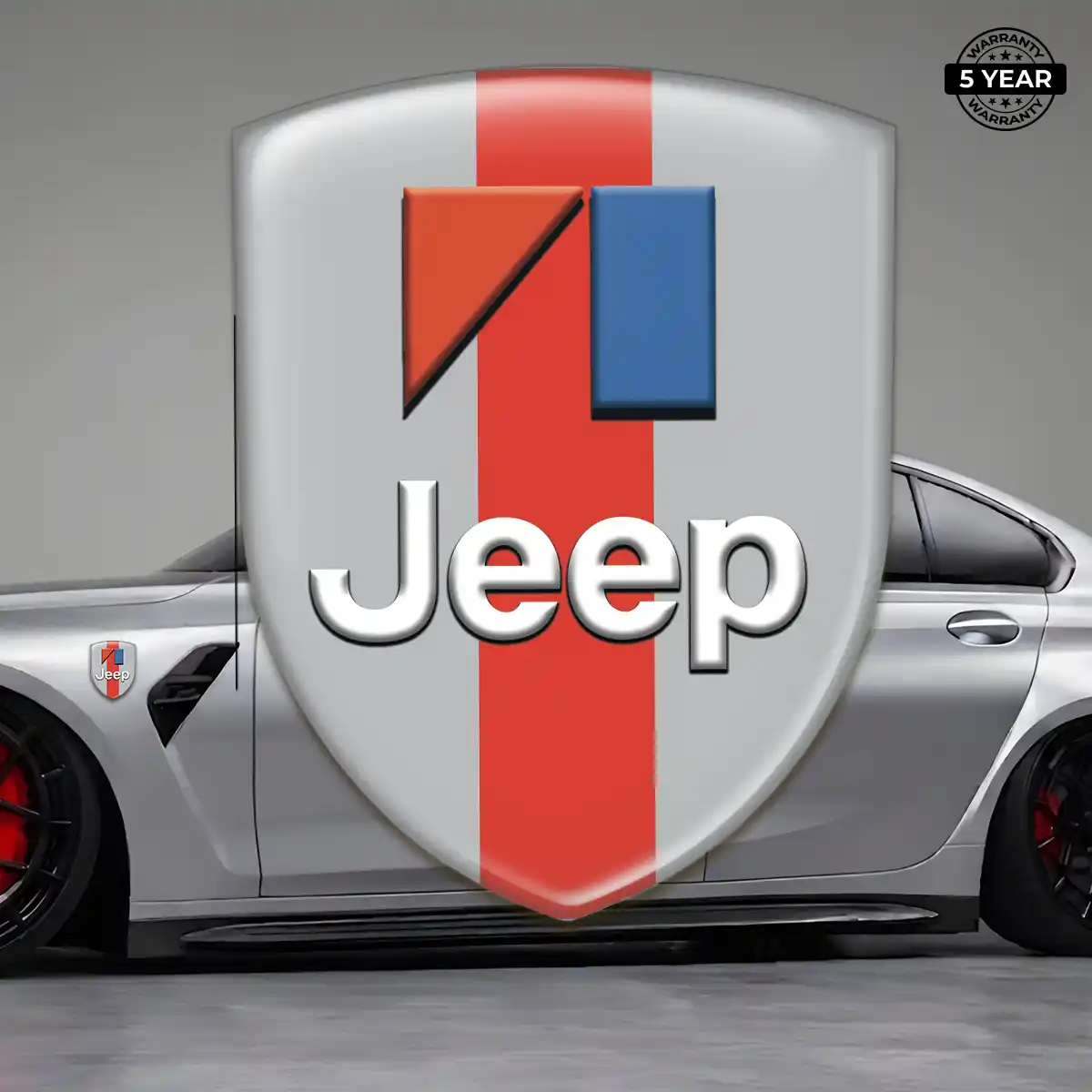 Jeep Gel Emblem Sticker Refined Design