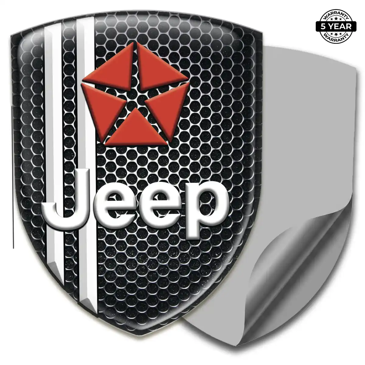 Jeep Gel Emblem Sticker Resin Luxe