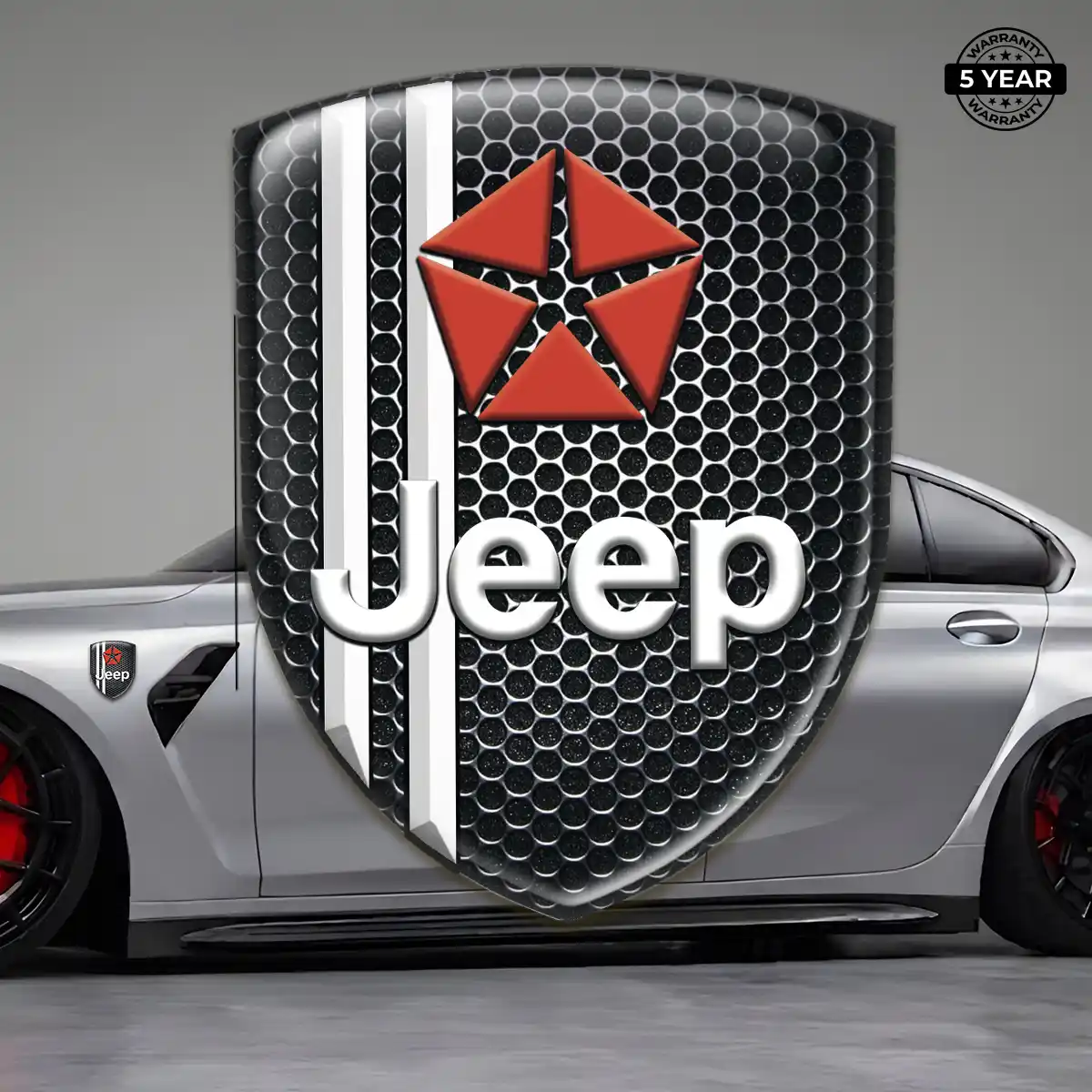Jeep Gel Emblem Sticker Resin Luxe