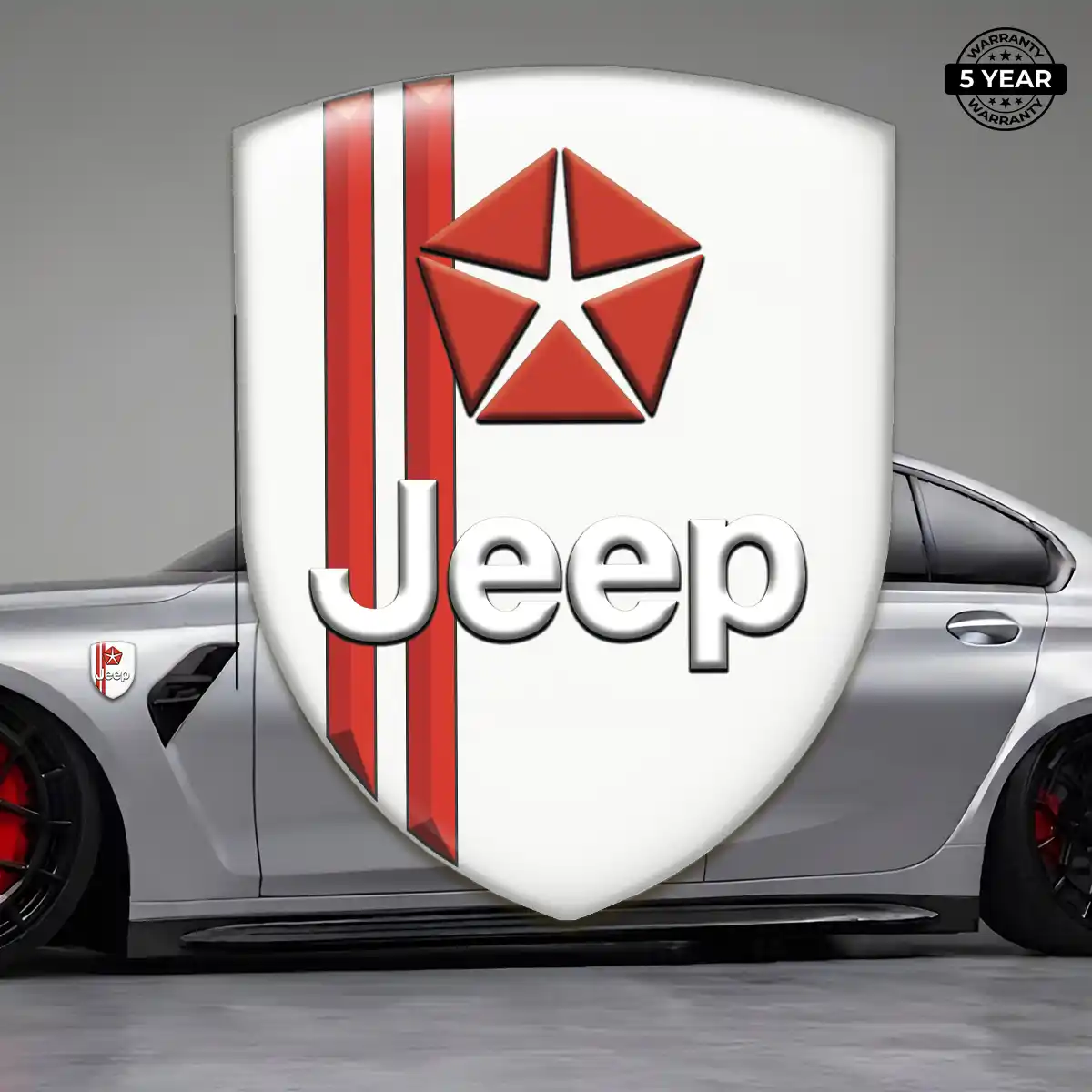 Jeep Gel Emblem Sticker Signature Grade