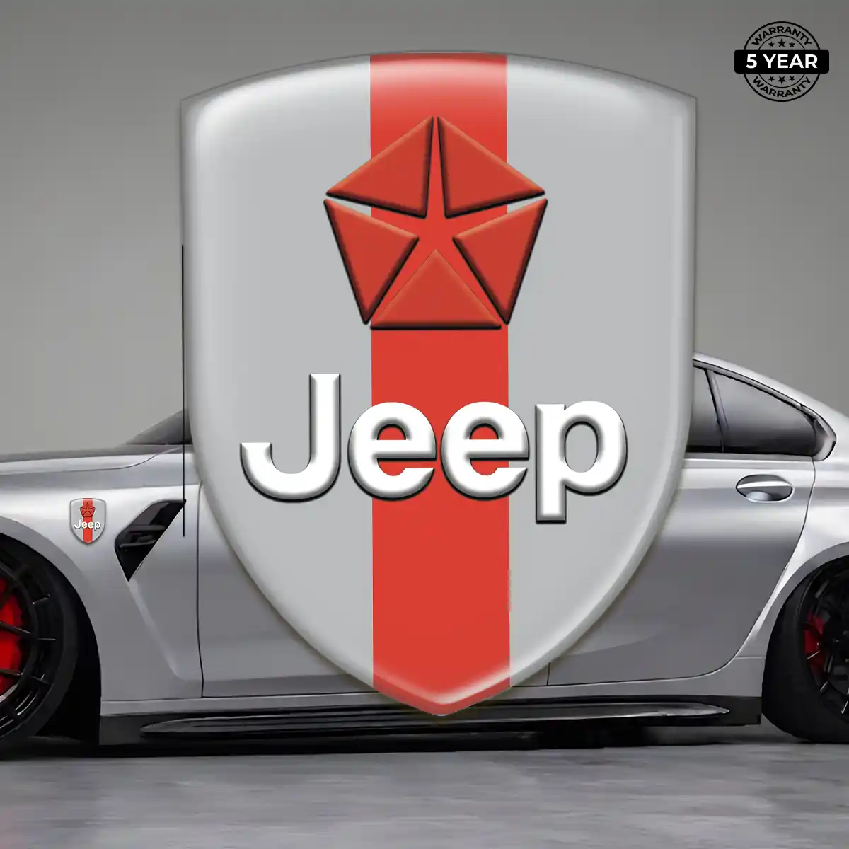 Jeep Gel Emblem Sticker Sleek Style