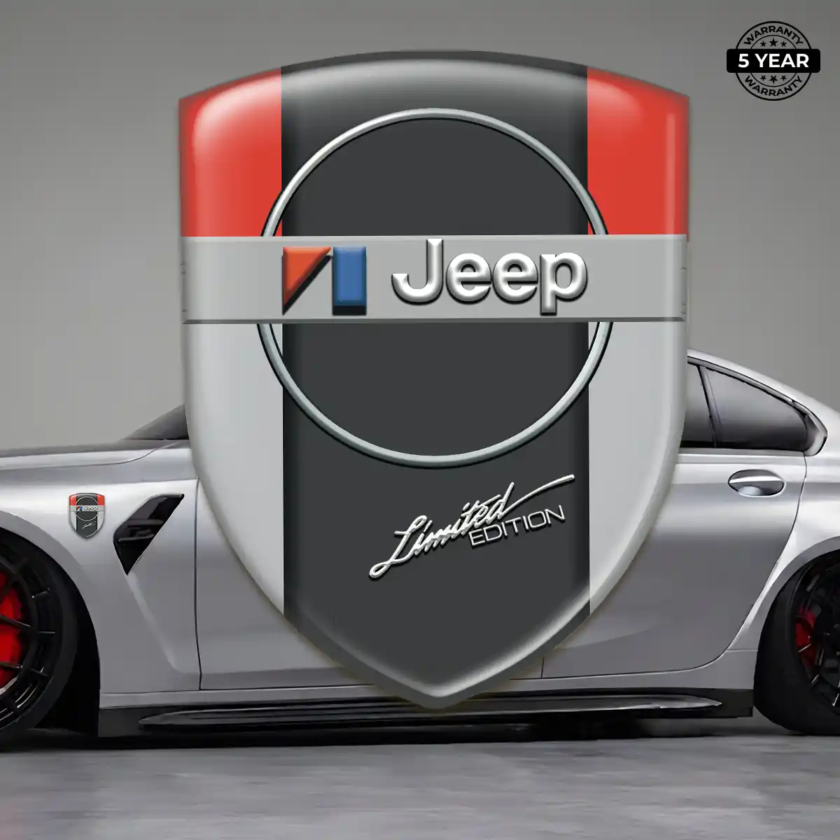 Jeep Logo Badge Cabin Style