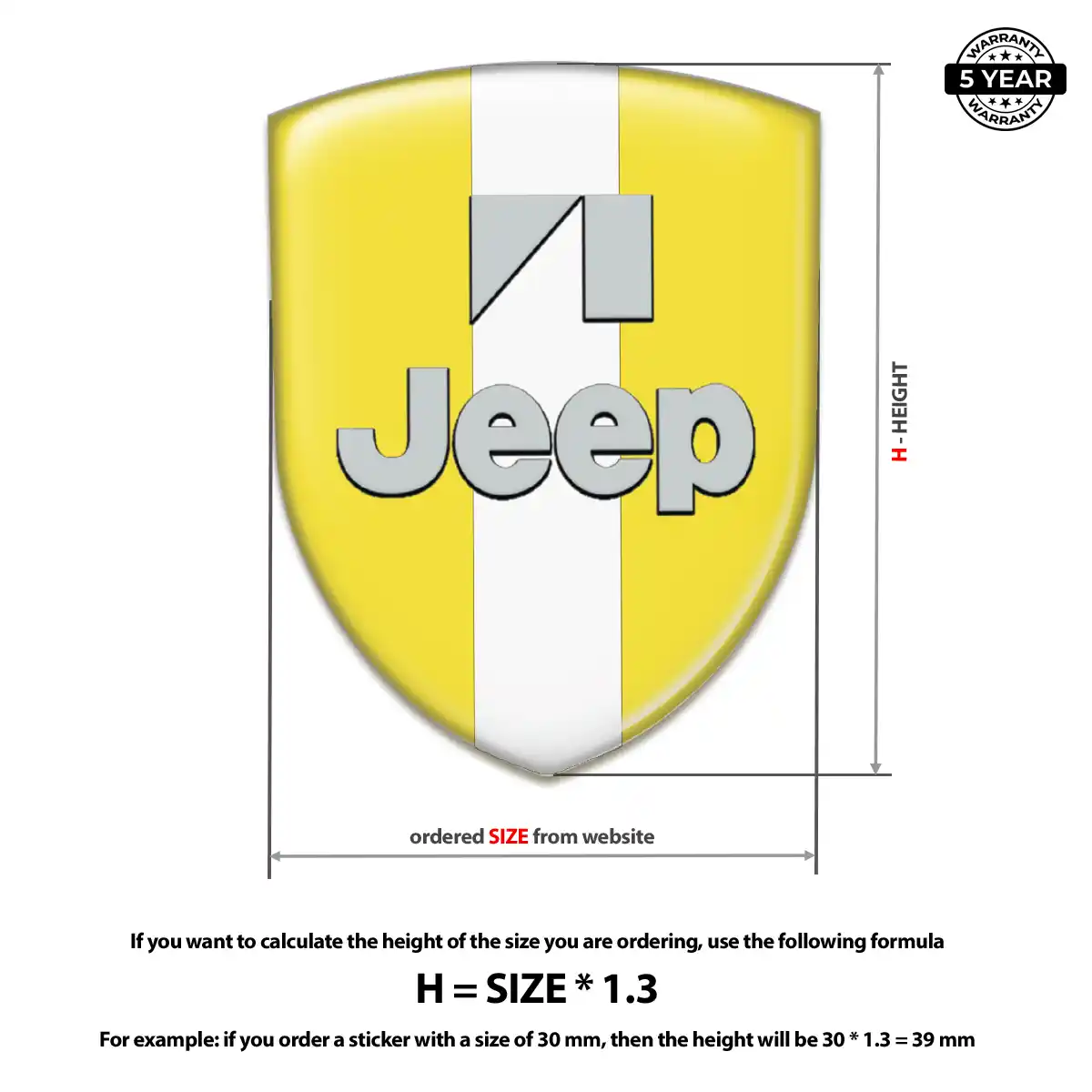 Jeep Logo Badge Exterior Luxe