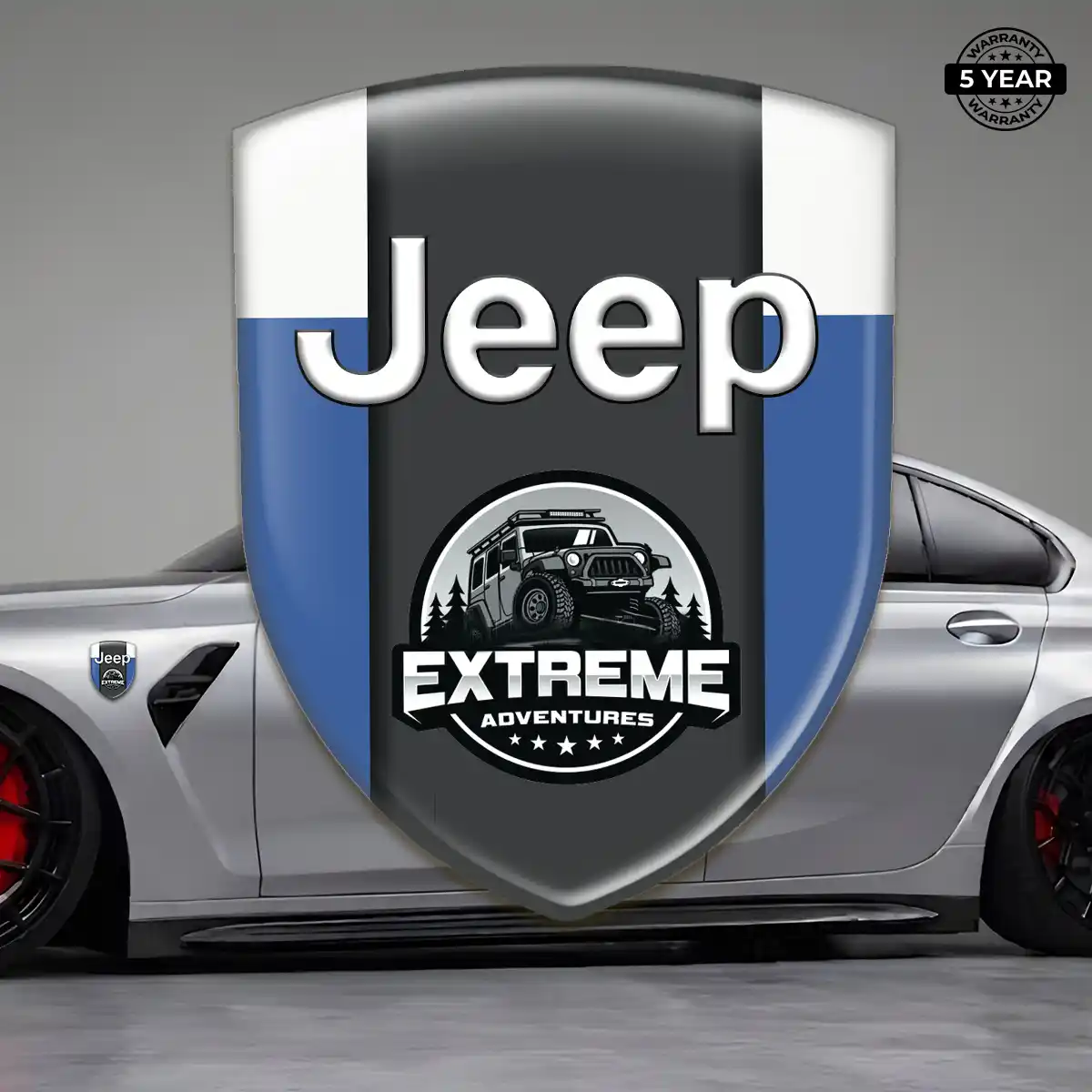 Jeep Logo Badge Interior Luxe