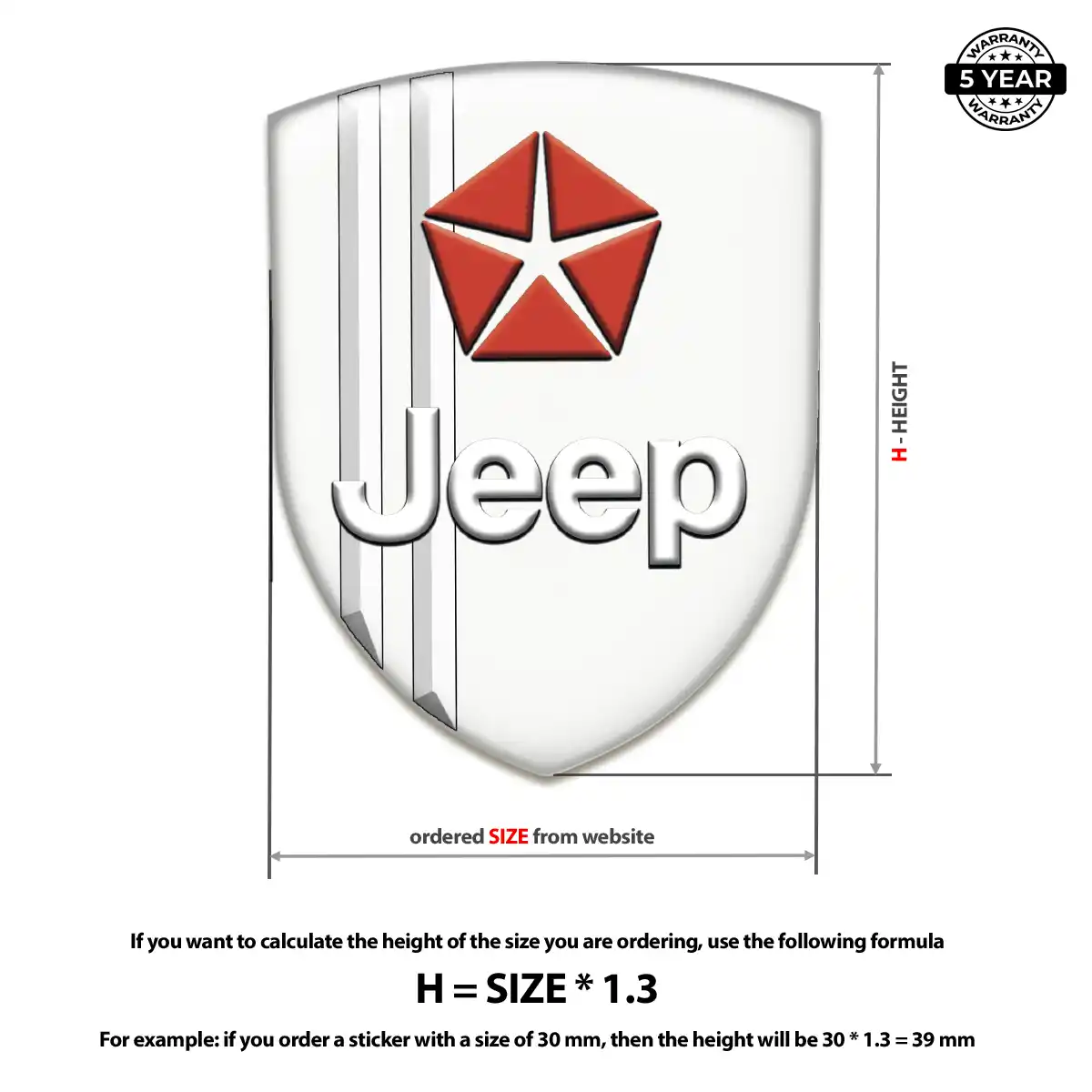 Jeep Logo Badge Opulent Line