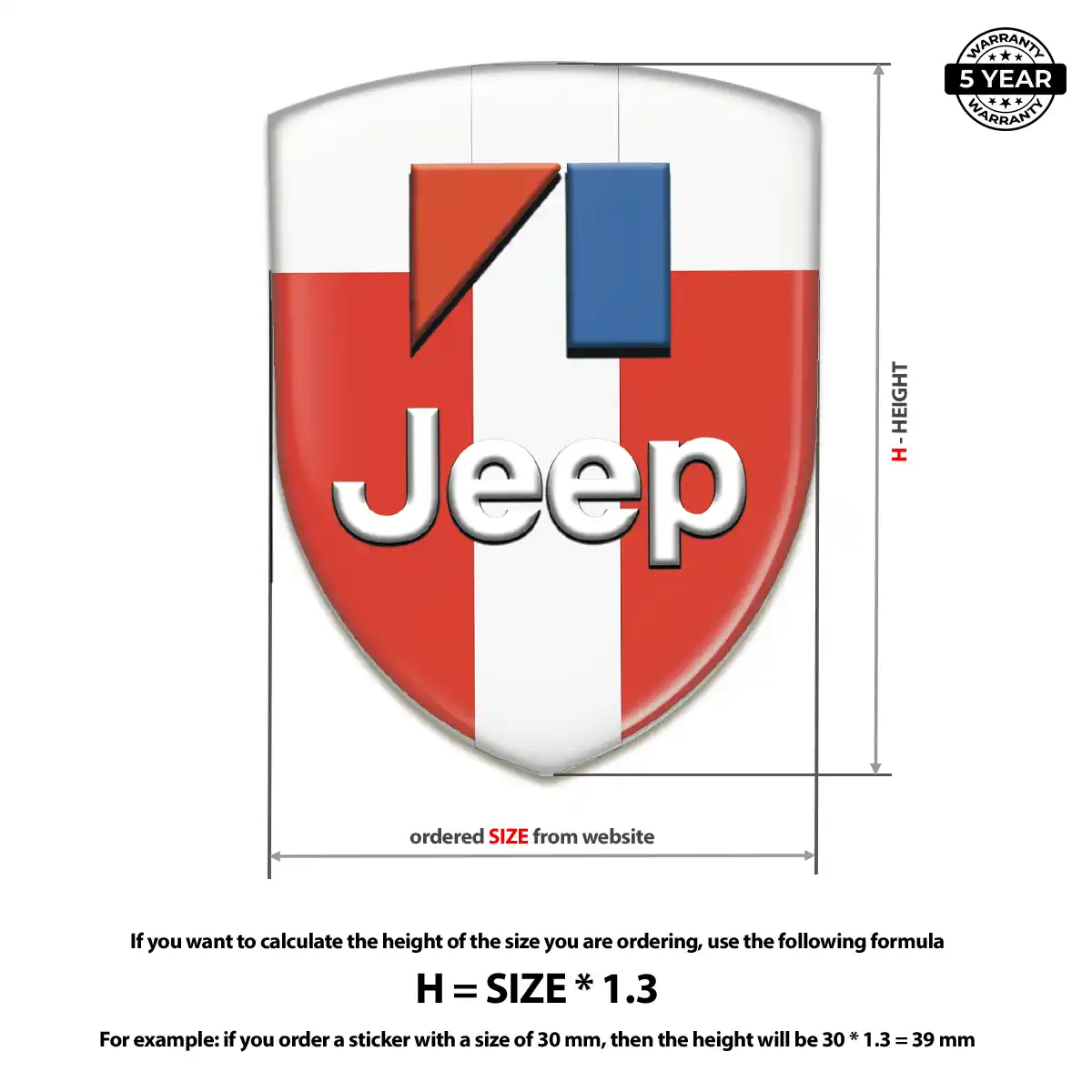 Jeep Logo Badge Outer Style