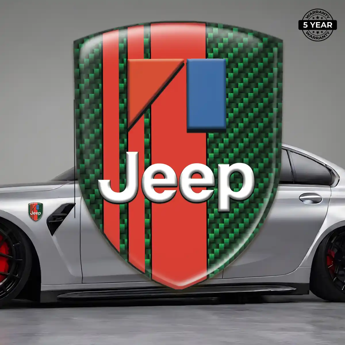 Jeep Logo Badge Premium Dome