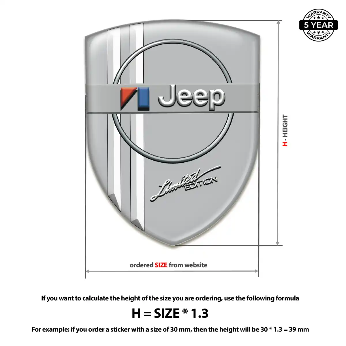 Jeep Logo Badge Prime Quality