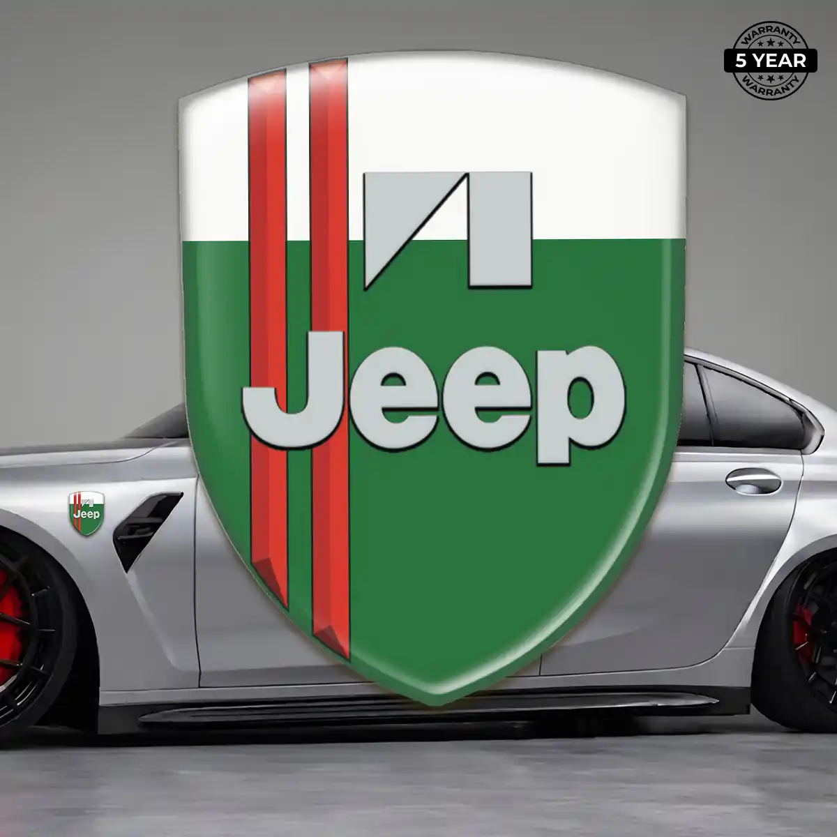Jeep Logo Badge Resin Luxe