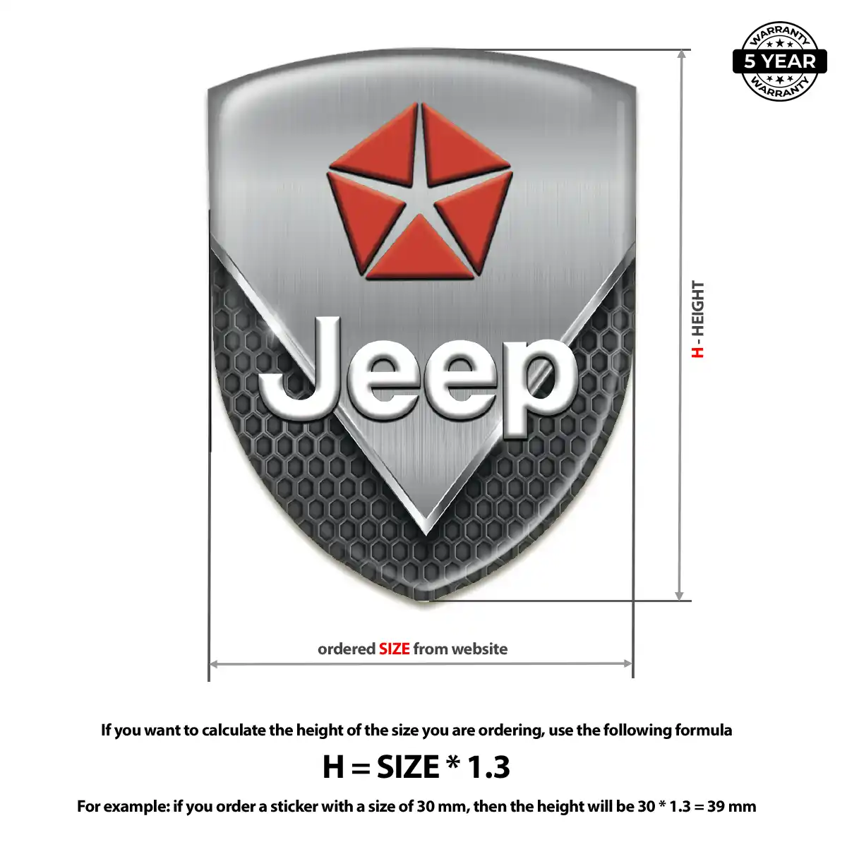 Jeep Logo Badge Signature Grade