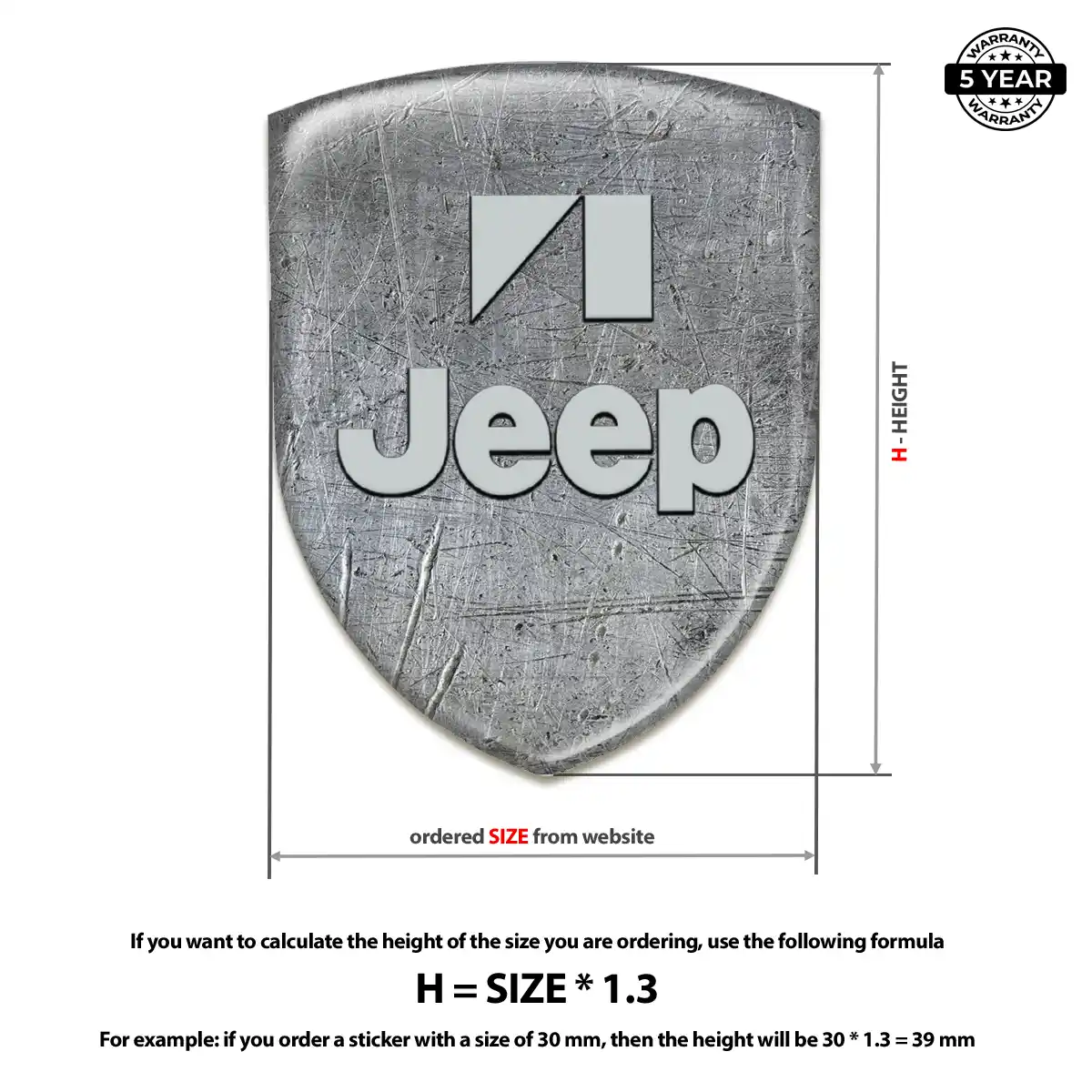 Jeep Logo Emblem Elite Finish