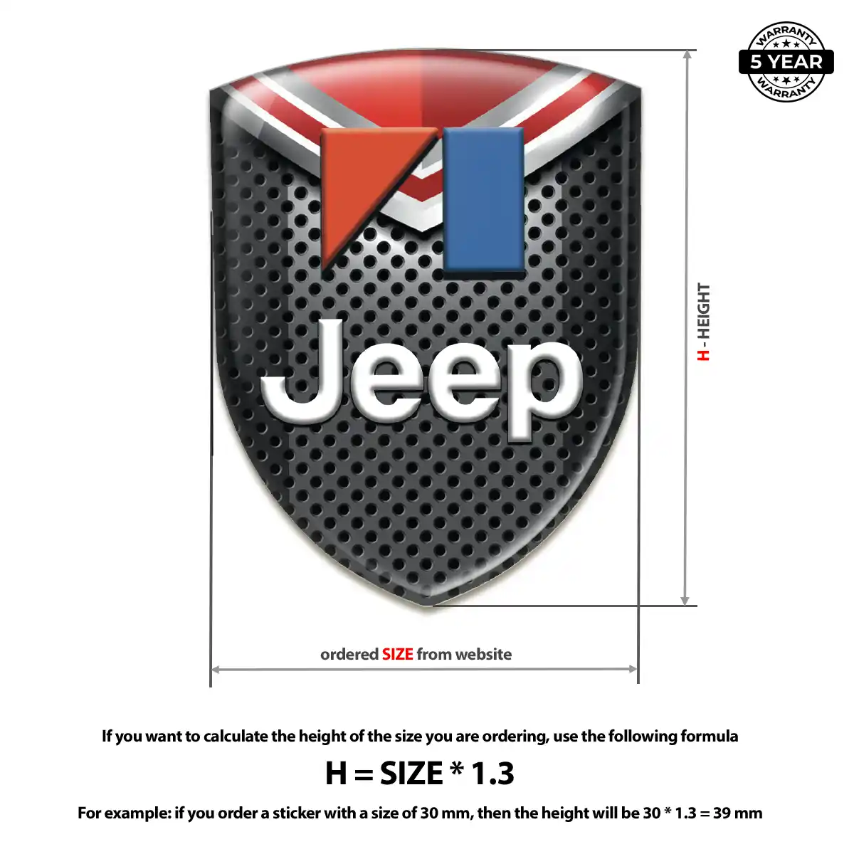 Jeep Logo Emblem Interior Luxe