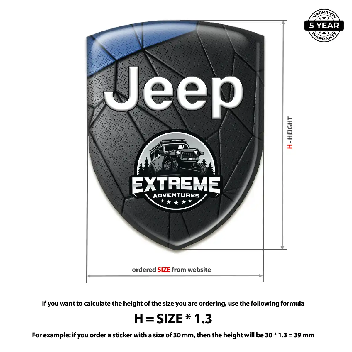 Jeep Logo Emblem Outer Style
