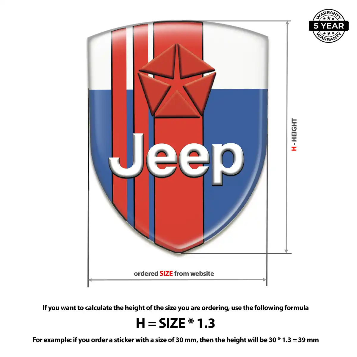 Jeep Logo Emblem Resin Elite