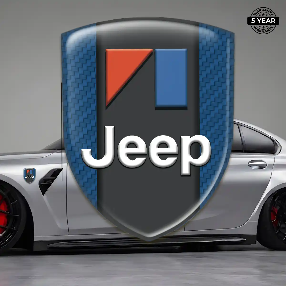 Jeep Logo Emblem Resin Luxe
