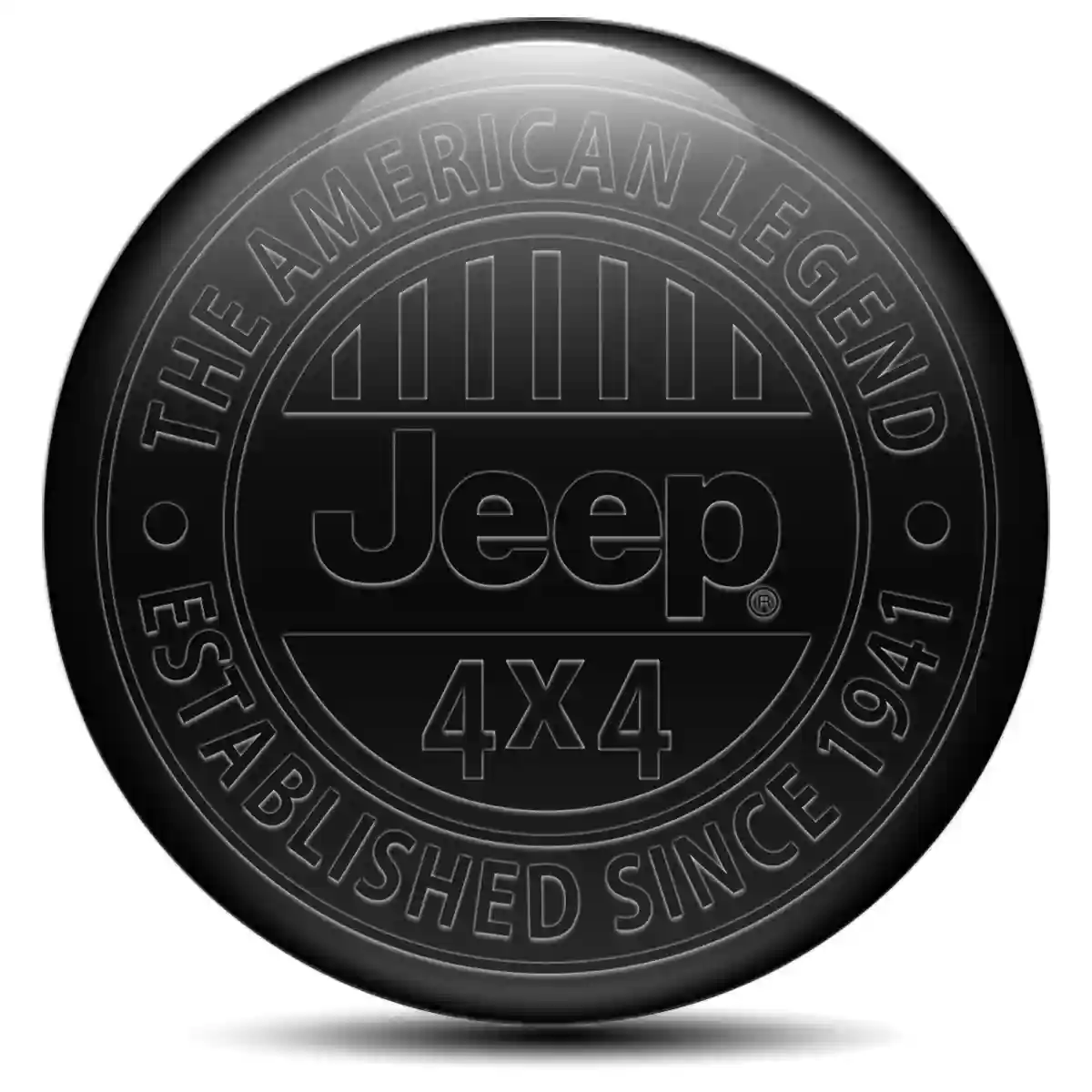 Jeep Logo Silicone Badge Self-Adhesive Premium Quality