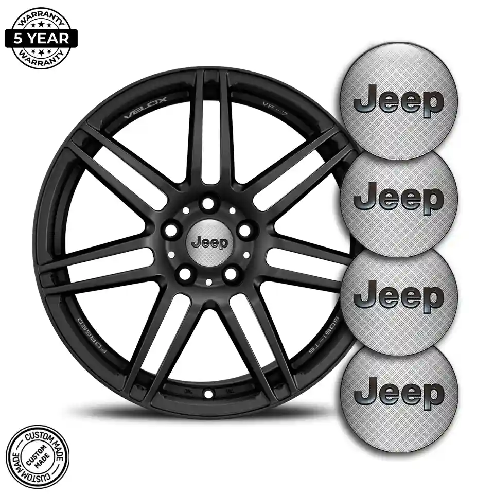Jeep Logo Silicone Emblem Self-Adhesive High Quality