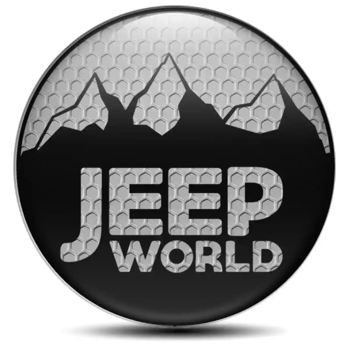 Jeep Logo Silicone Emblem Self-Adhesive Premium Edition