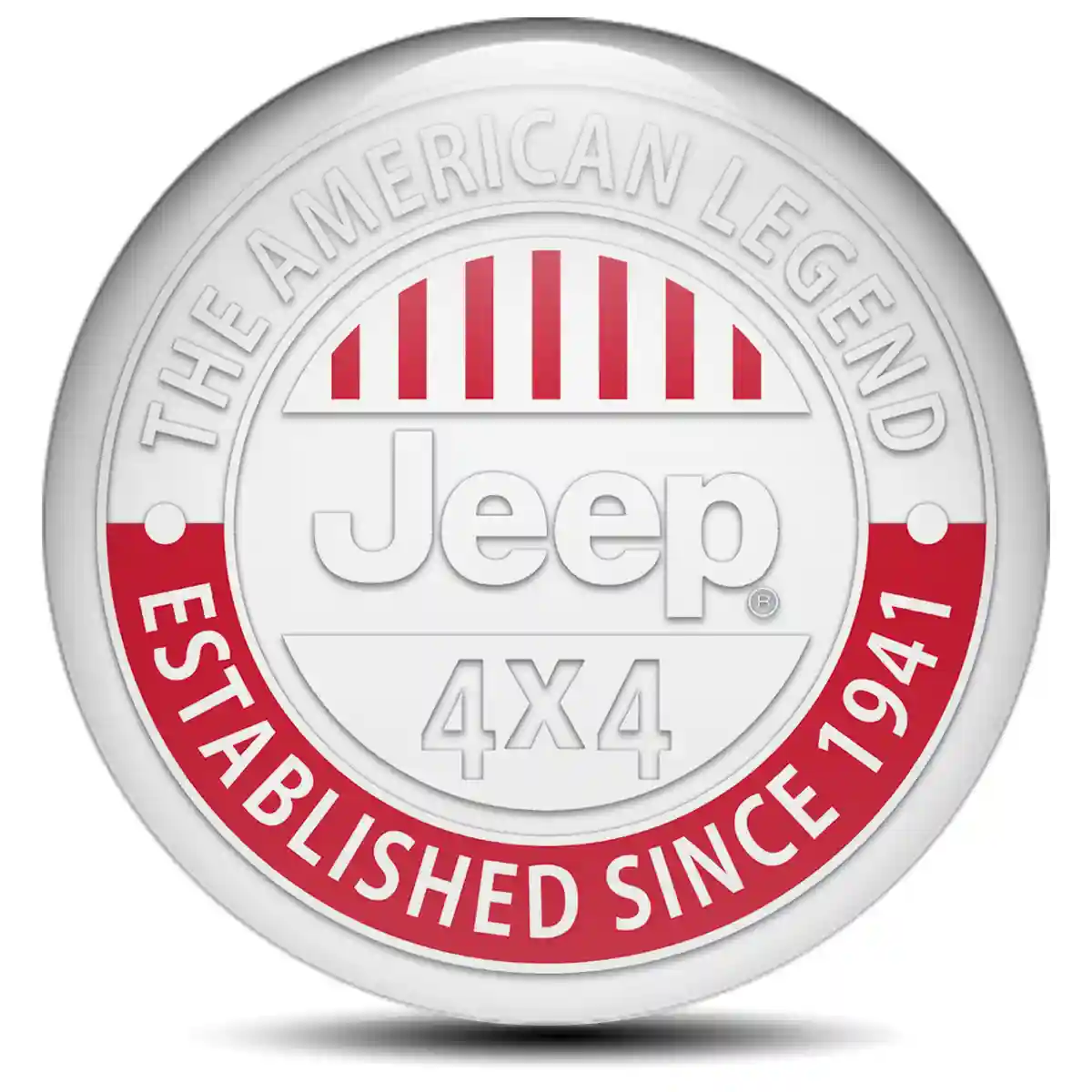Jeep Logo Silicone Sticker Self-Adhesive Stylish Design
