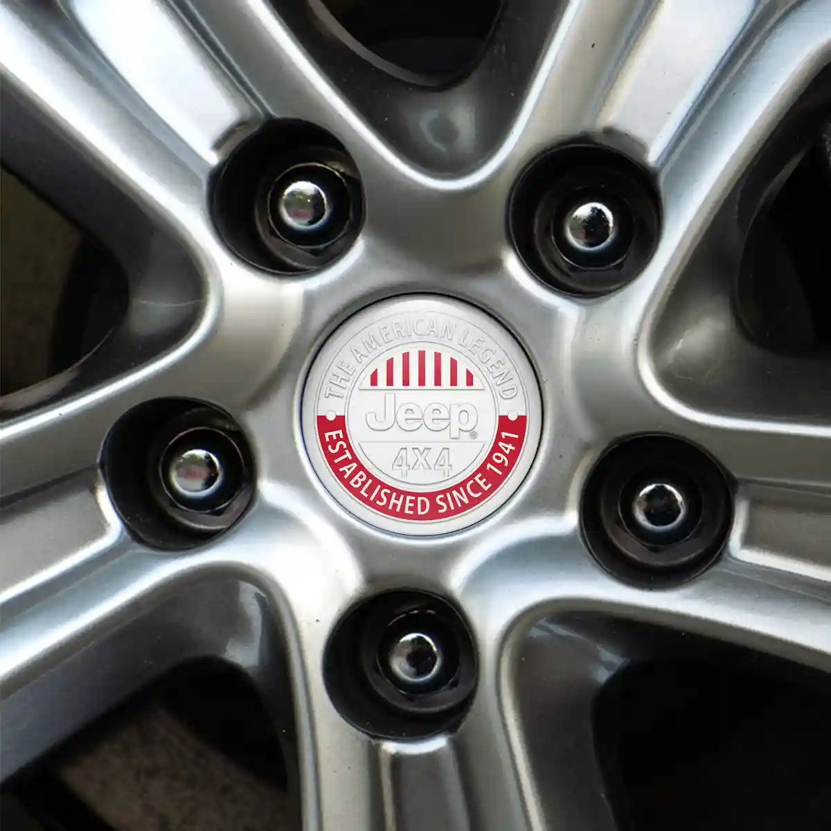 Jeep Logo Silicone Sticker Self-Adhesive Stylish Design