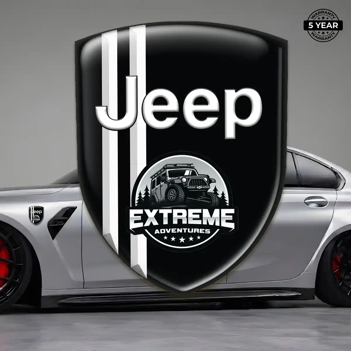 Jeep Logo Sticker Cabin Style