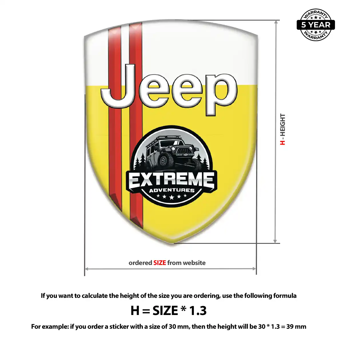 Jeep Logo Sticker Elite Finish