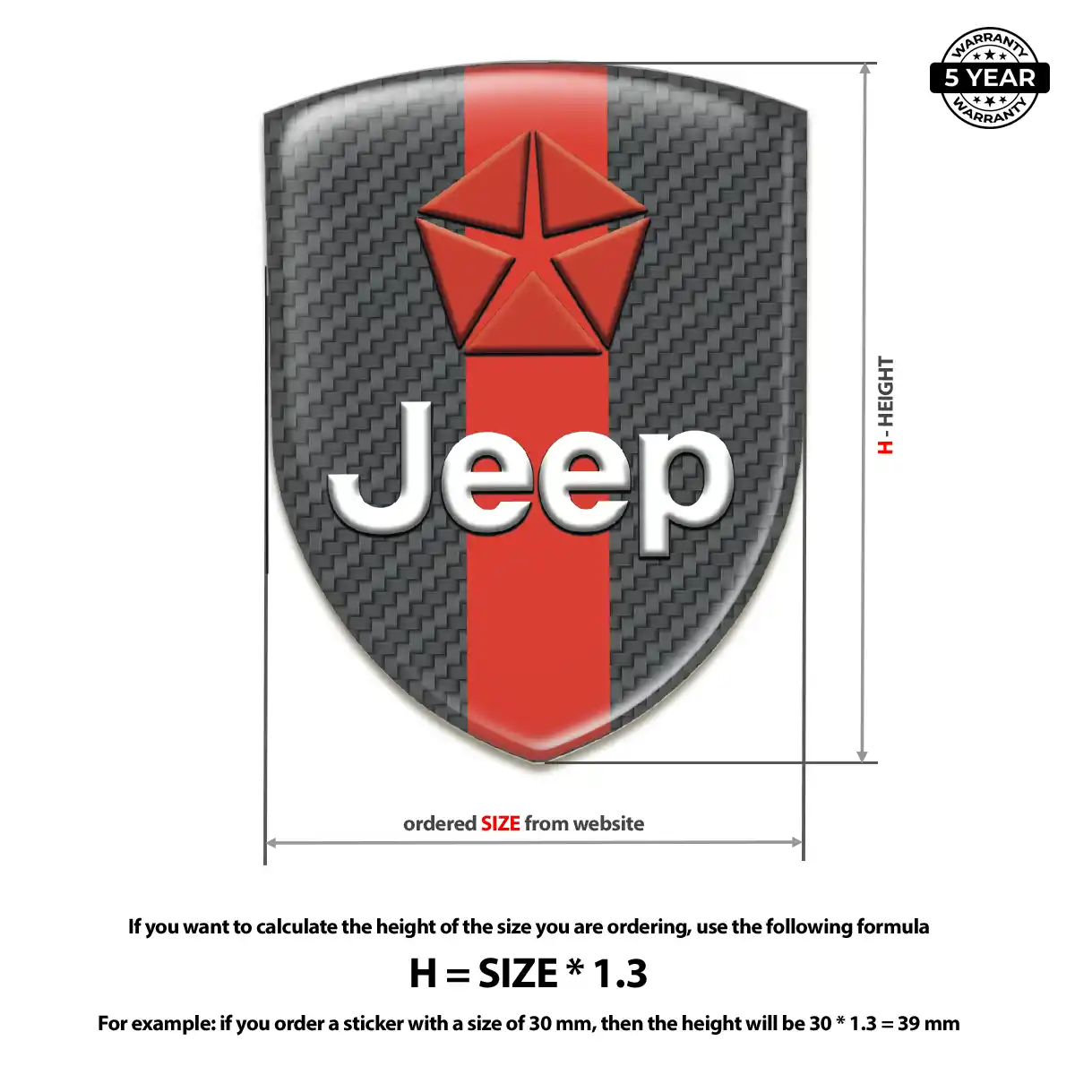 Jeep Logo Sticker Exclusive Series