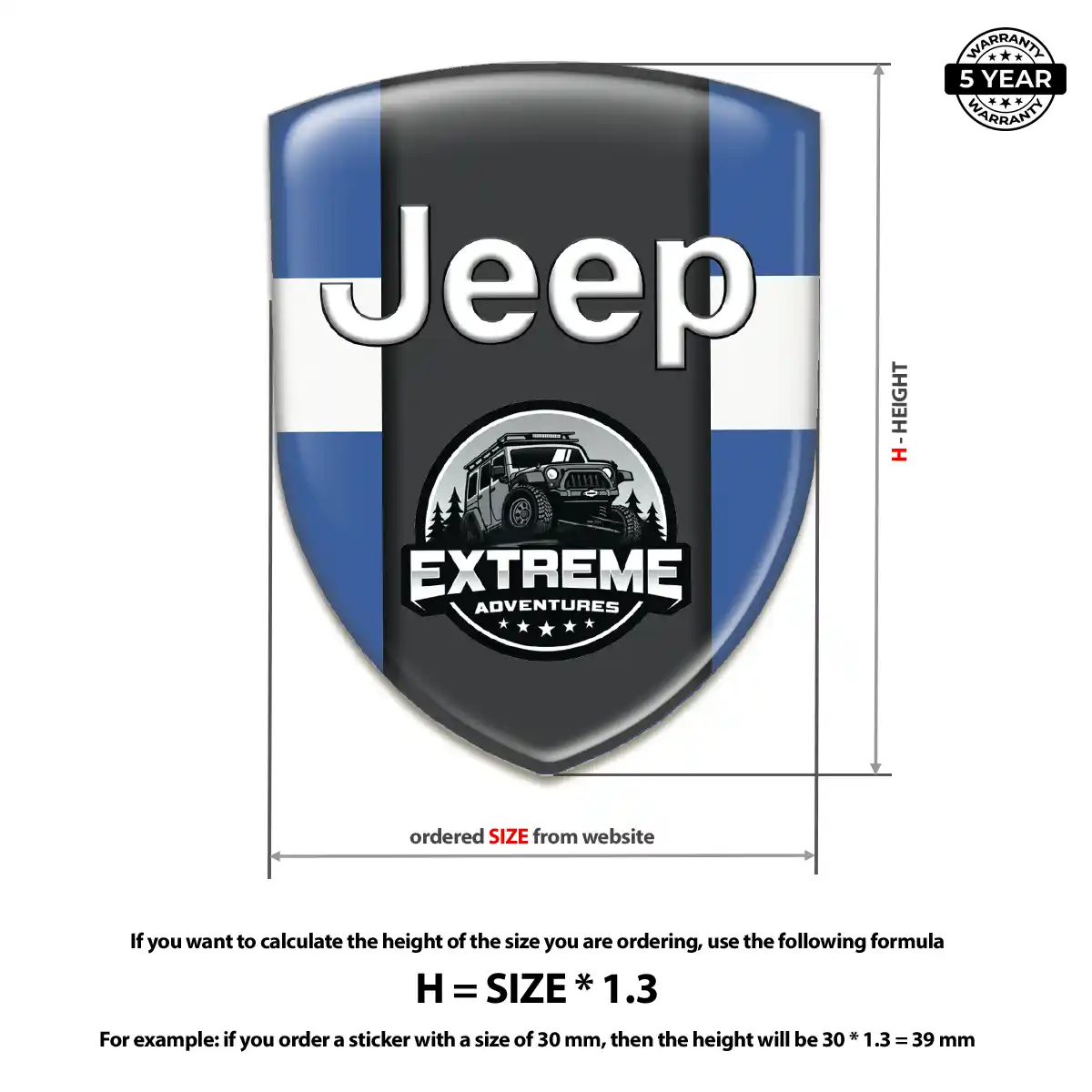 Jeep Logo Sticker Noble Edition