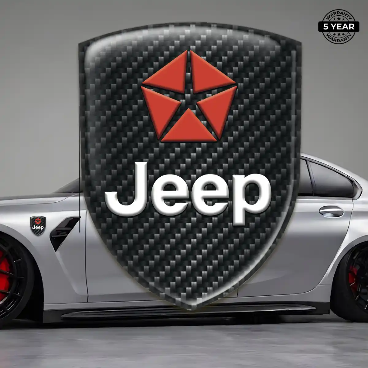 Jeep Logo Sticker Premium Dome