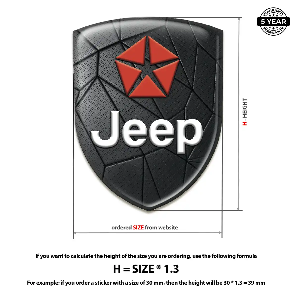 Jeep Logo Sticker Prestige Line