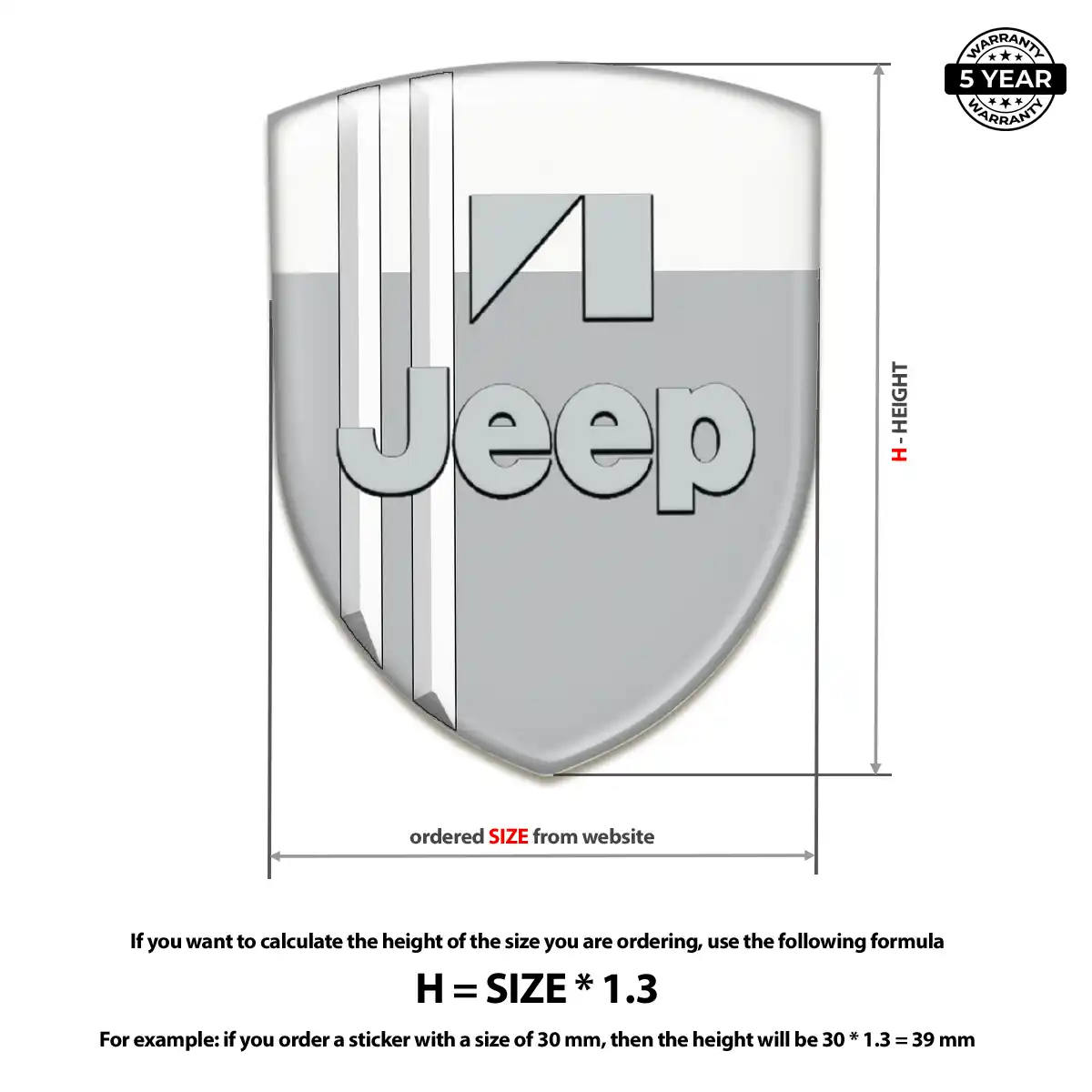 Jeep Logo Sticker Refined Design