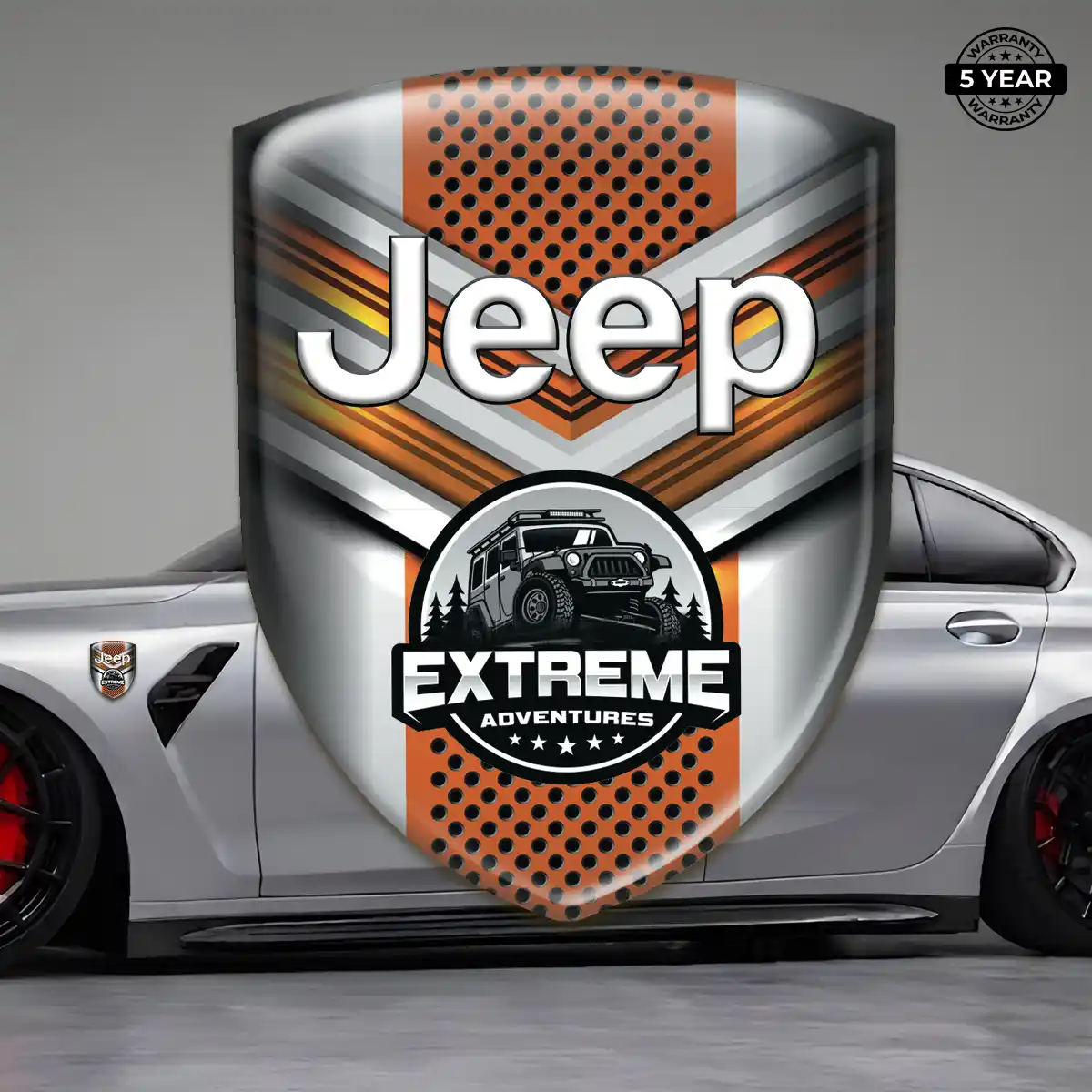 Jeep Logo Sticker Resin Elite
