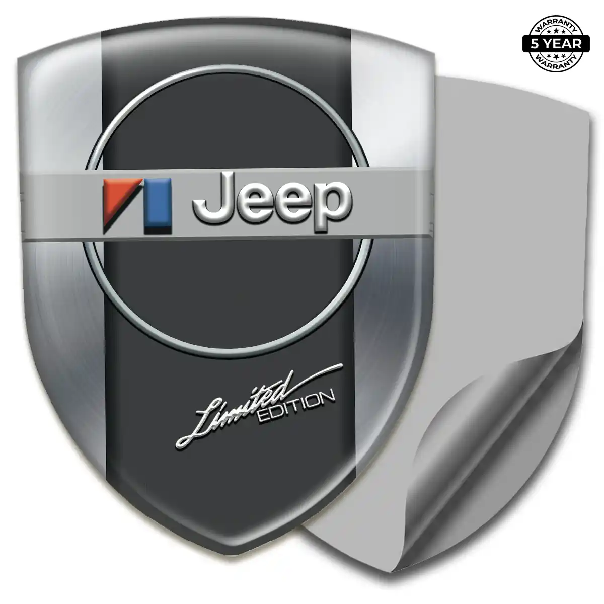 Jeep Logo Sticker Resin Luxe
