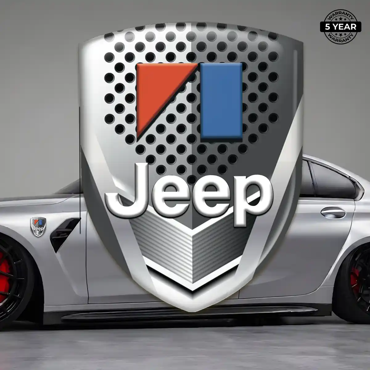 Jeep Polyurethane Domed Sticker Cabin Style