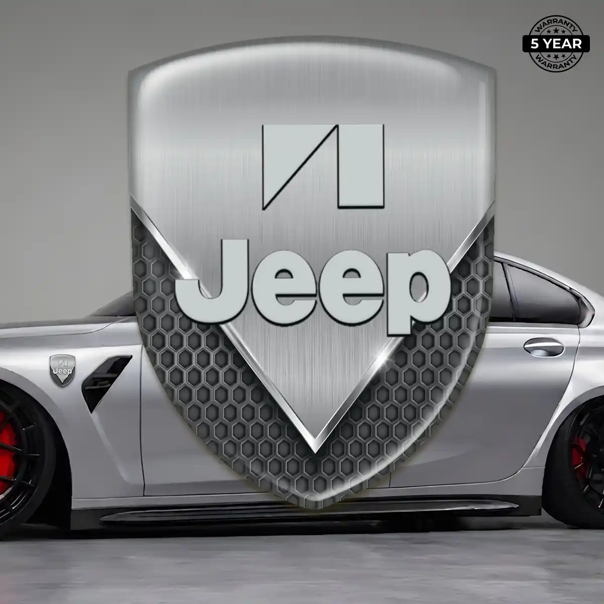 Jeep Polyurethane Domed Sticker Deluxe Edition