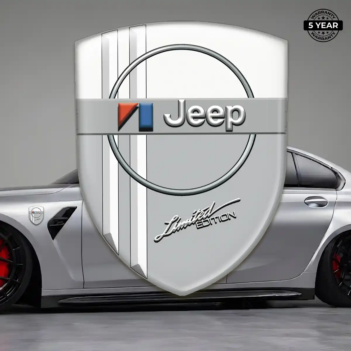 Jeep Polyurethane Domed Sticker Exclusive Series