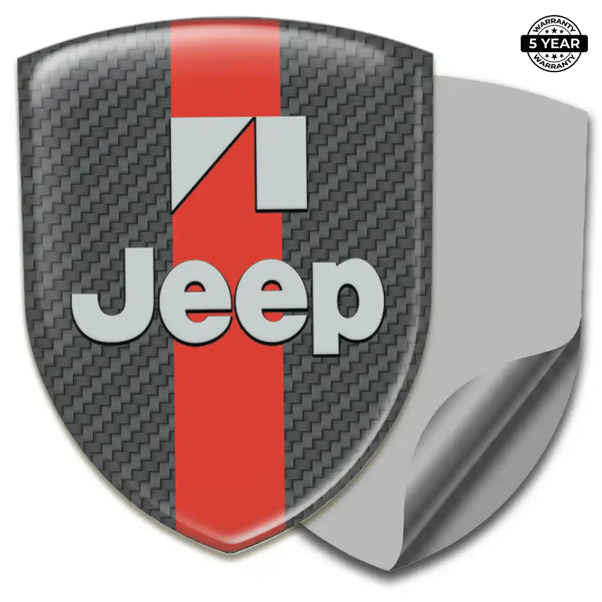 Jeep Polyurethane Domed Sticker Exterior Luxe