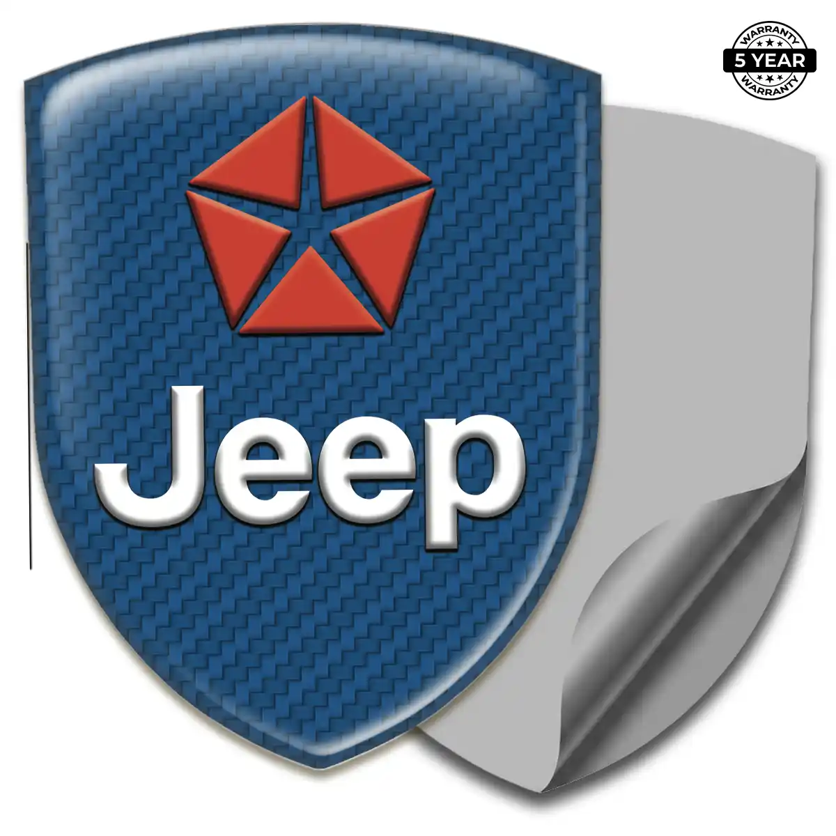 Jeep Polyurethane Domed Sticker Noble Edition