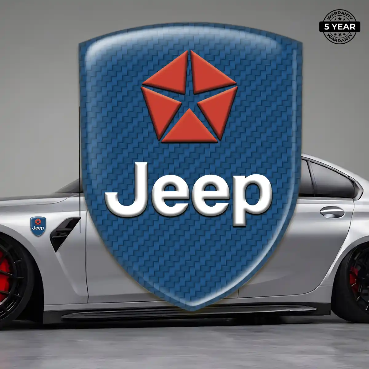Jeep Polyurethane Domed Sticker Noble Edition