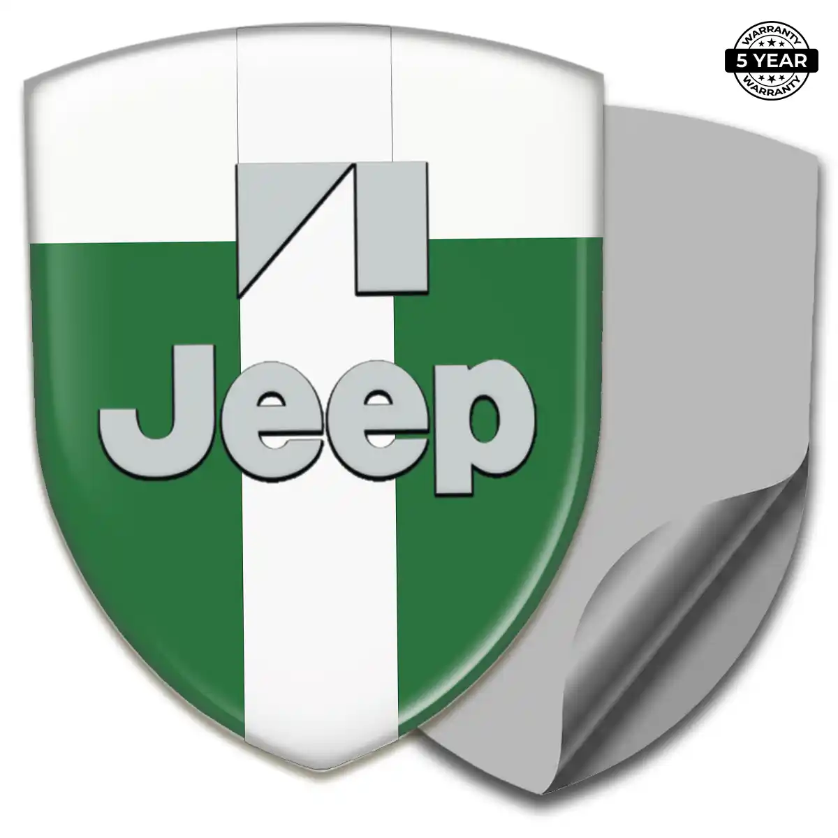 Jeep Polyurethane Domed Sticker Opulent Line