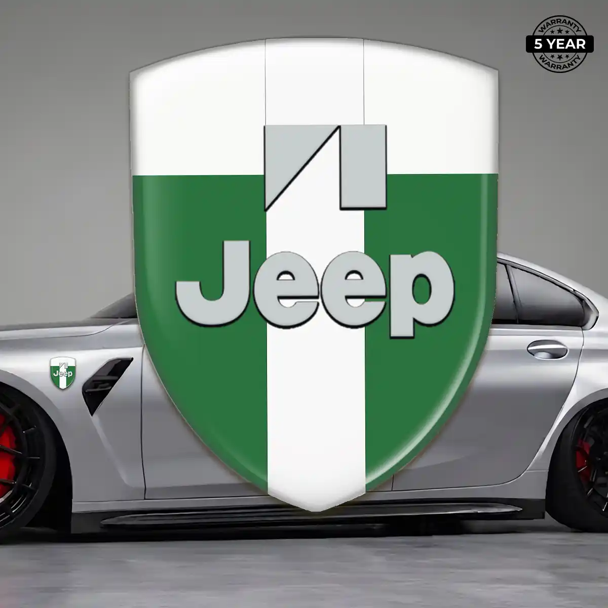 Jeep Polyurethane Domed Sticker Opulent Line