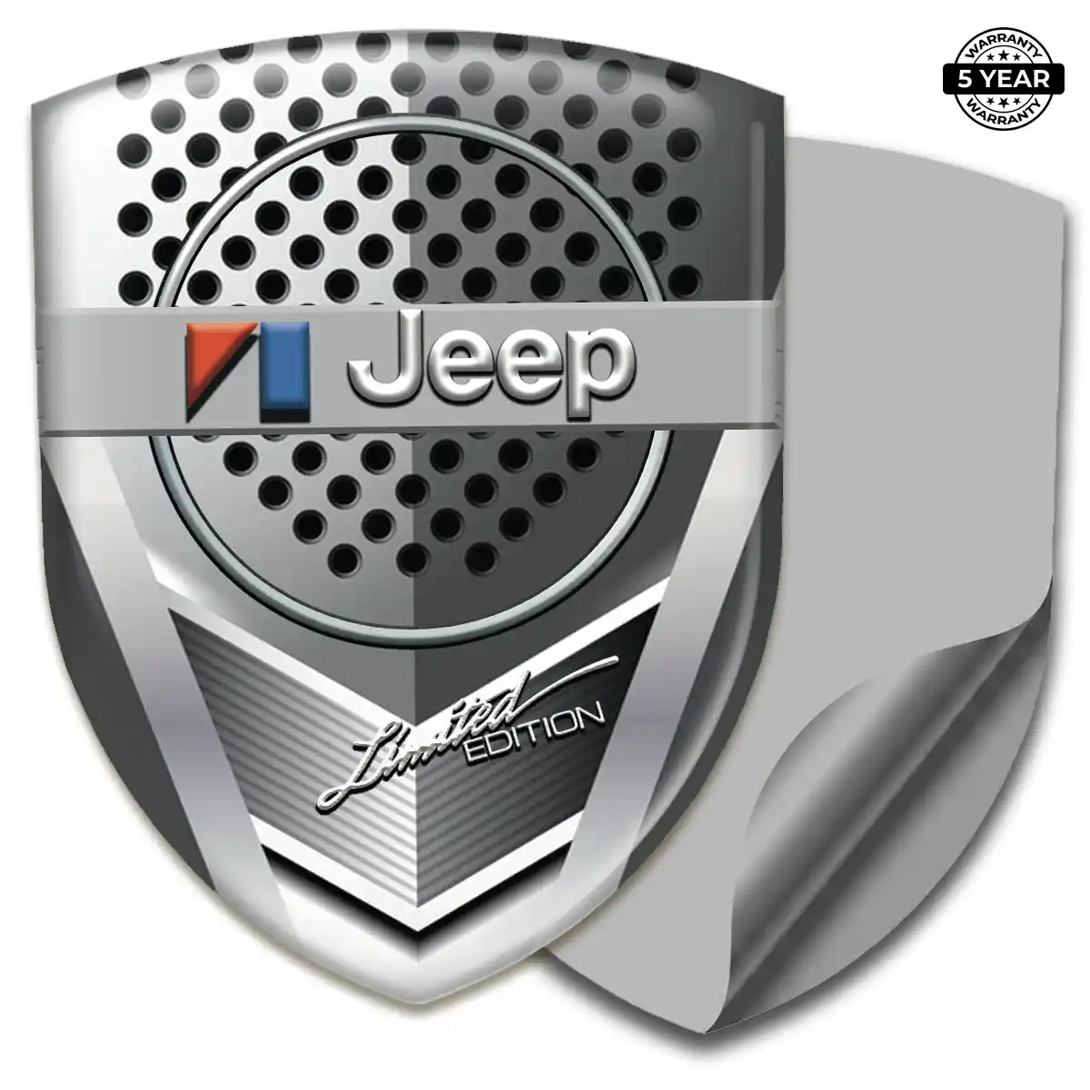 Jeep Polyurethane Domed Sticker Premium Dome