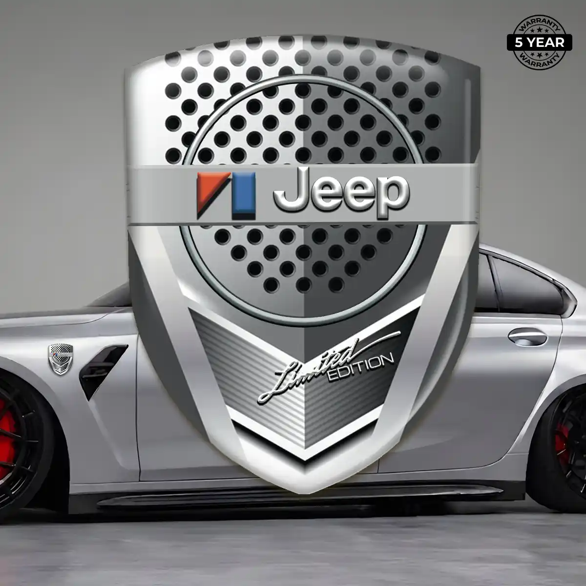 Jeep Polyurethane Domed Sticker Premium Dome