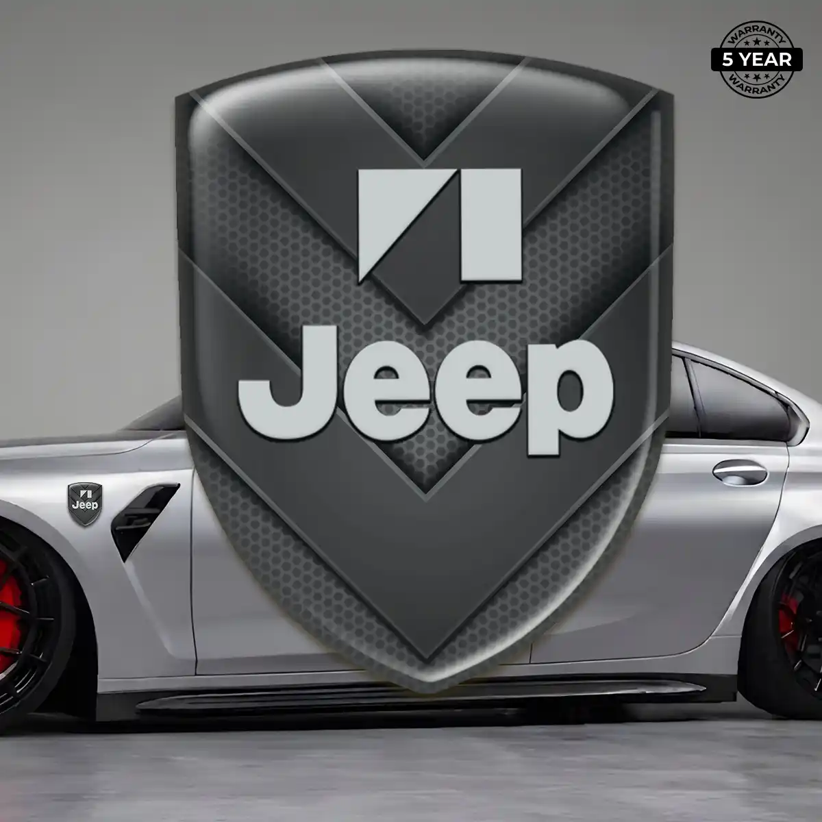 Jeep Polyurethane Domed Sticker Resin Elite