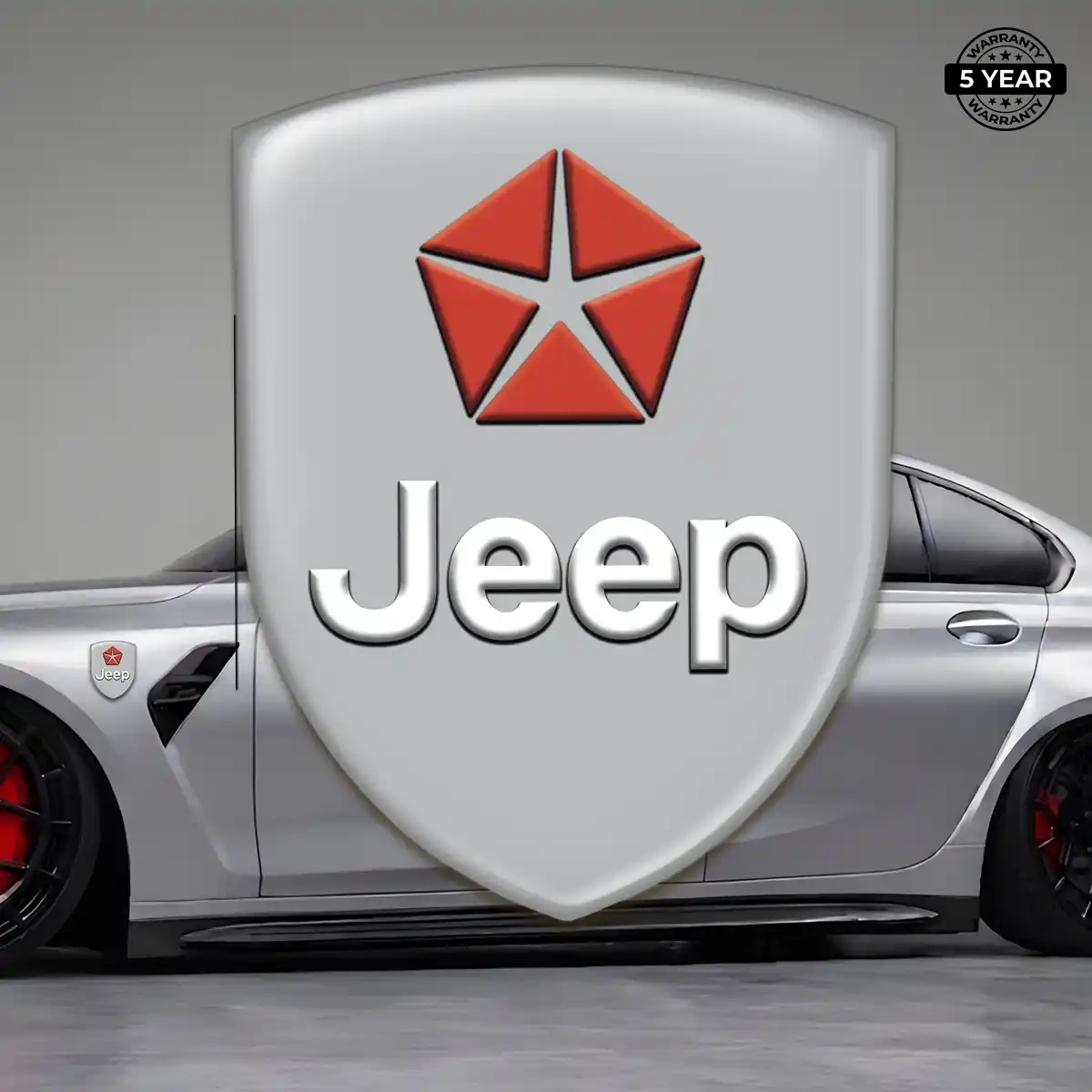Jeep Polyurethane Domed Sticker Signature Grade