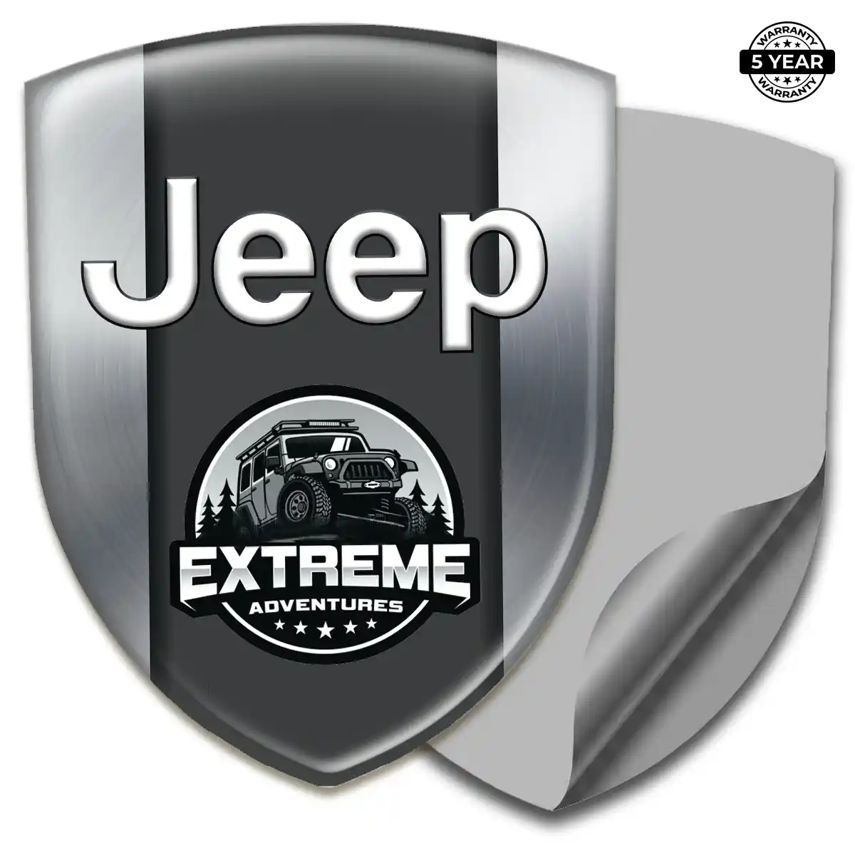 Jeep Polyurethane Domed Sticker Superior Craft